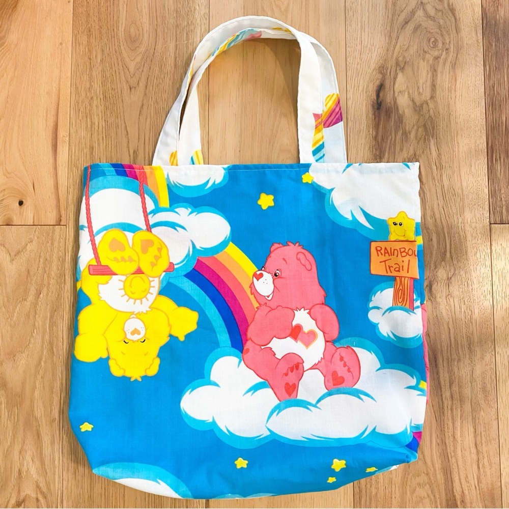 Vintage Care Bears Cute Tote Bag Large Size - Picture 5 of 5